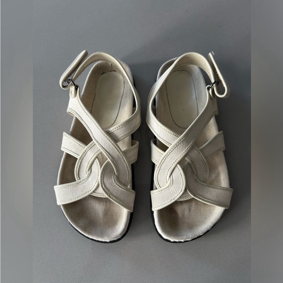 Toteme beige canvas sandals, 38 - Picture 2 of 5